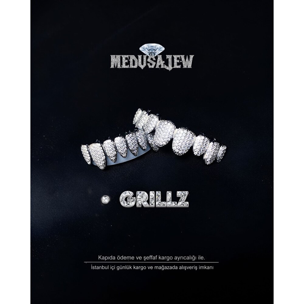 Taşlı Grillzz Diş (TAŞLI SİLVER DİŞ)